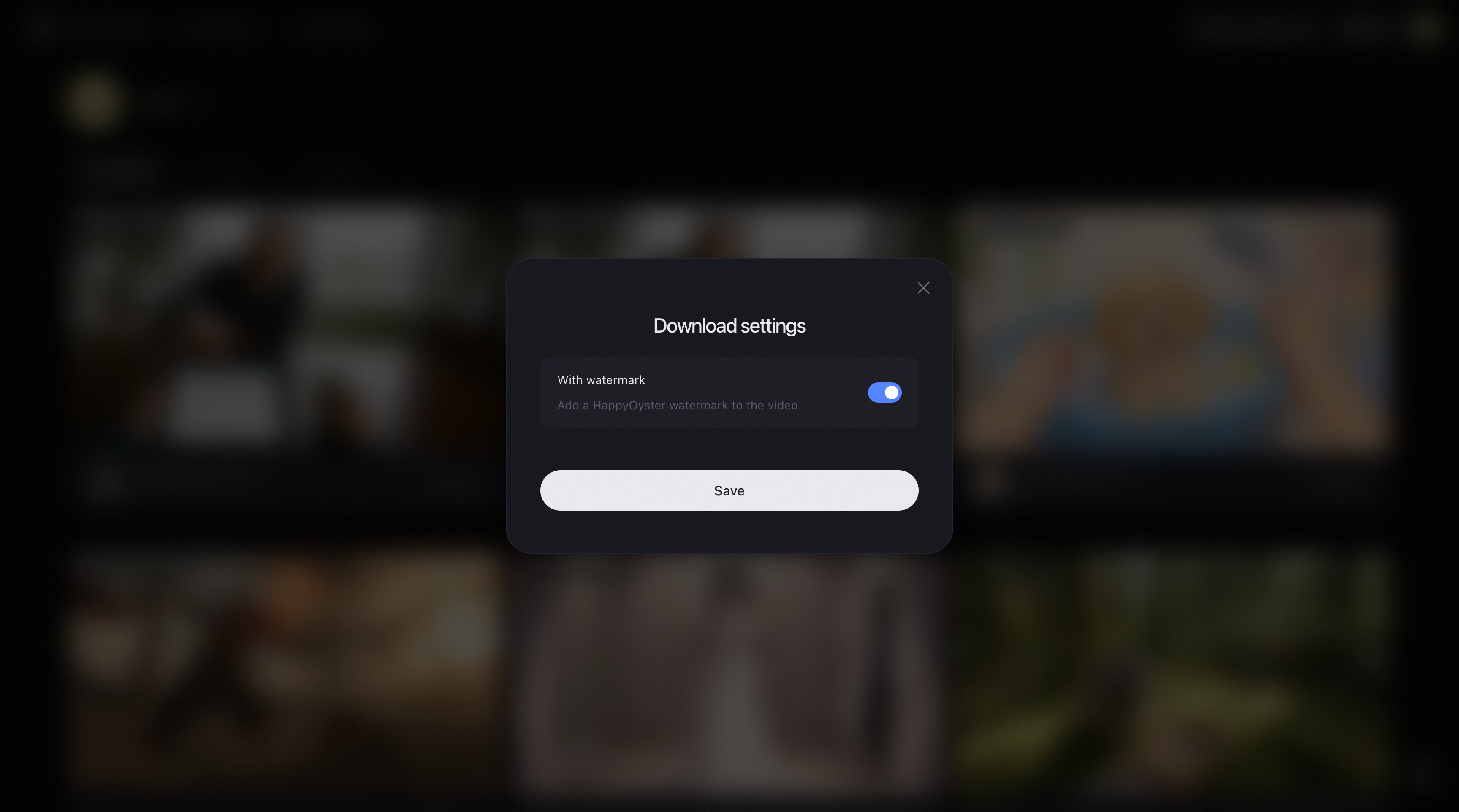 How to remove watermark from generated videos
